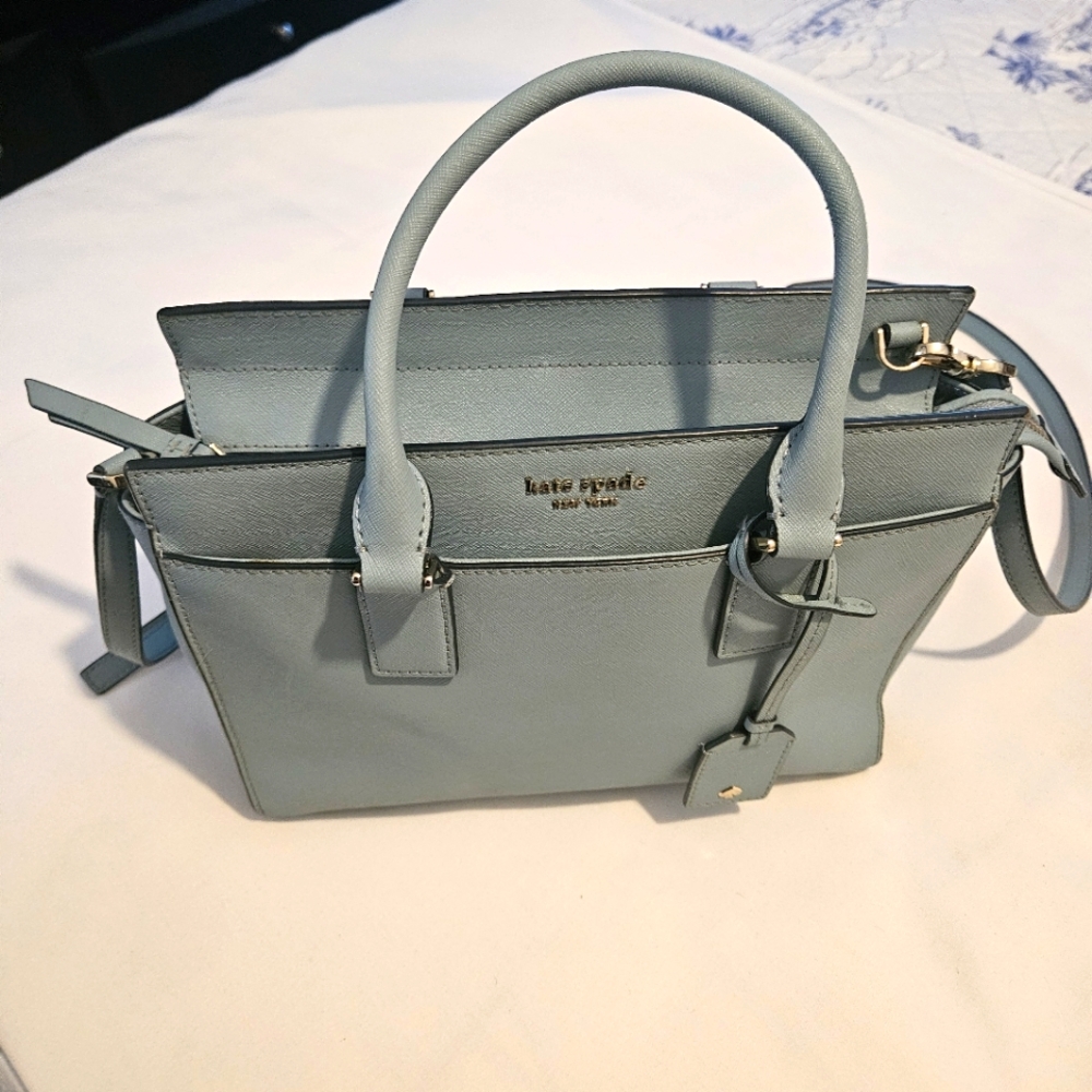 Kate Spade Medium Satchel -Light Blue, Gently used